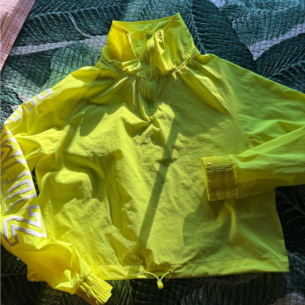 Zumba Neon Yellow Quarter-Zip Pullover